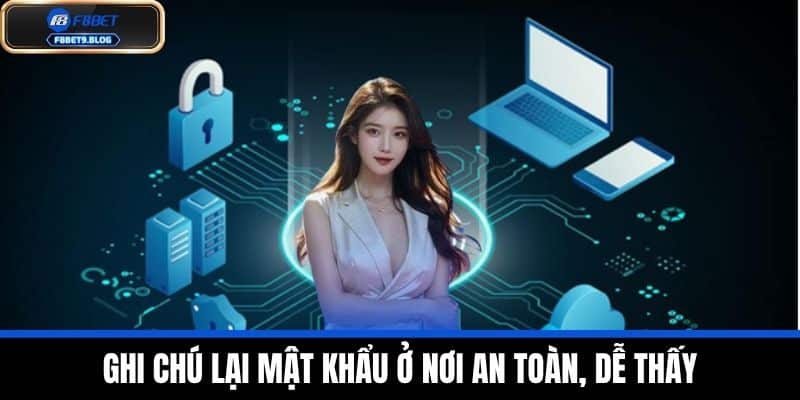 Quên mật khẩu f8bet 3 Ghi chú lại mật khẩu ở nơi an toàn, dễ thấy